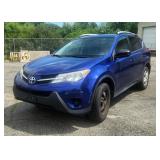 2014 Toyota RAV4 LE Multipurpose Vehicle (MPV), L4, 2.5L, VIN# 2T3ZFREV3EW098149