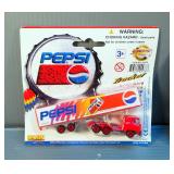 Golden Wheel Die Cast Pepsi Truck And Trailer, Qty 3
