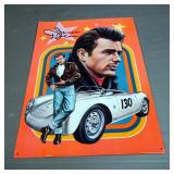 James Dean Tin Sign, 17" x 12.5", And Rooster Sign, 10.5" x 14", And More, Total Qty 4