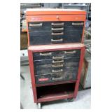 Vintage Snap-On Rolling 13 Drawer Tool Box Set, 56.5" x 27" x 18", Includes Key