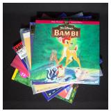 Walt Disney Laser Disc Assortment Including Lady And The Tramp, Bambi, Aladdin, Hunch Back Of Notre 