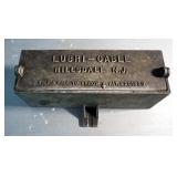 Vintage Lubri - Cable Metal Hinged Lubricant Cannister, 4" x 11.5" x 4"