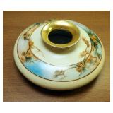 Hand Painted T&V Limoges Table Top Vase, Marked 1910, 5" x 13.5" Dia.