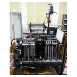 Vintage Heidelberg Windmill Printing Press, 67" x 52" x 75", Includes Various Letter Press Blocks, A