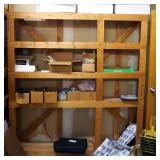 Custom Built Wood 5 Shelf Storage Rack, 81" x 74" x 12"
