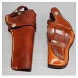 Leather Revolver Holsters, Qty 5, Includes S&W, Bianchi, Bucheimer And More