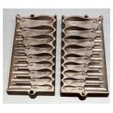 Lyman Ingot Mold, Reading Universal Mold, Lead Ladle, And Lead Bars, Qty 6