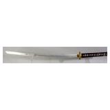 Katana Sword, 27.25" Blade, In Decorative Cloth Cover