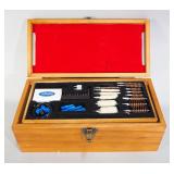 Gunmaster Gun Cleaning Kit In Wood Box, And Outers Rifle Cleaning Kit