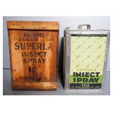 Superla Insect Spray, 5 Gallon Can In Wood Crate