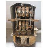 Vintage Gas Pump Meter Counter With Housing And Guts, 14" x 10" x 13"