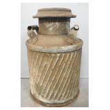 Vintage Butler Manufacturing Co, Five Gallon Oil Can With Lid