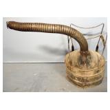 Metal Funnel With Flexible Hose And Attached Stand