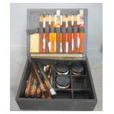 Standard Oil Company Oil Sample Jars And Bottles In Sample Cases