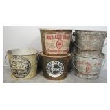 Nourse Axle Grease And Mica Axle Grease Cans, Total Qty 5
