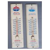 Standard Oil Company Thermometers, Qty 2