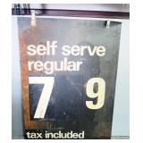 Self Serve Reg. Double Sided Pricing Sign, 36" Wide x 48" High