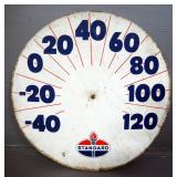 Standard Oil Co. Metal Thermometer Face, Full Service No Smoking Metal Signs, Qty 2, And Phillips 66