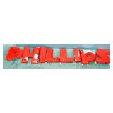 Phillips Dimensional Sign Letters, Each Is 17.5" High