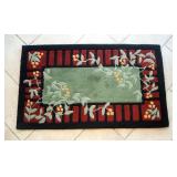Bazaar Scarlett Area Rug, 87" x 63", And Door Mats, Various Sizes, Qty 3