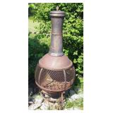 Cast Iron 56" Chiminea, Breaks Down Into 6 Pieces