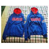 Kansas Jayhawks Apparel Assortment, Including Short Sleeve T-Shirts, Size L, Qty 2, Zip-Up Hoodies, 