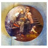 Norman Rockwell Plates, Including Christmas 1980, The Ship Builder, The Cobbler, And More, Qty 9, An