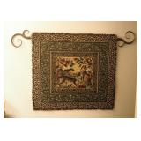 Hand Towels, Bath Towels, Metal Baskets, Qty 2, Giraffe And Baby Wood Figurine, Faux Flower Assort. 