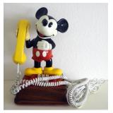 Vintage 1976 Mickey Mouse Push Button Telephone, The American Telcommunications Corp., 15"