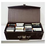 Vintage 8 Tracks With Case Including Beatles, Boston, Elton John, Peter Frampton, Lynard Skynard And
