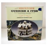 St. Nicholas Square Fiber Optic Fountain And Currier & Ives American Country Life
