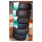 Hi-Run Lawn & Garden Tires Size 4.10/3.50-4 SU14, New With Stickers, Qty 6 