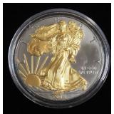 2013 American Eagle $1 Silver Coin, 1 oz Fine Silver, With Gold And Platinum Highlights