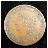 1834 And 1837 Hard Times Tokens, Total Qty 4, These Unofficial Currency Were Created In Response To 