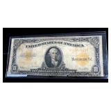 1922 $10 Large Gold Certificate, SN# H 38646420