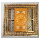 Vintage Electric Wall Clock, 23.5" High x 25.75" Wide