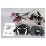 Night Hawk 3-Channel Helicopter With Remote And Instructions, And Air Hogs With Remote