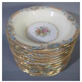 Noritake Dish Set, Marvelle Pattern, Includes Dinner Plate, Salad Plates, Dessert Plates, Bowls, Cup