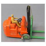 Farm Equipment Toys Including Dump Trucks, Cement, Skyscraper, Cat, Bulldozer, And More, Contents Of