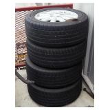 Lexis 16" Rims, EXTENESA A/S P225/R16, Qty 4