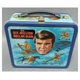 Vintage The Six Million Dollar Man Lunch Tin With Thermos