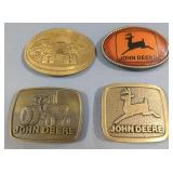 John Deere Belt Buckles, Various Styles And Sizes, Qty 10, Nothing Runs Like A Deere Patch, John Dee