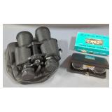 Panoramic De Luxe Binoculars In Soft Case And Stellar Folding Sport Glass With Fixed Focus Lenses