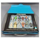 Vintage Kenner Star Wars Mini-Action Figure Collectors Case Including Boba Fett, Luke Skywalker X-Wi