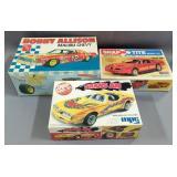AMT Bobby Allison Malibu Chevy 1/25 Scale Model Kit, MPC Trans Am Model Kit, And Snap Tite Trans Am 