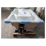 TOTO Carrollton 72" x 42" Jetted Bathtub Only, Cotton White, New On Pallet, Qty 1