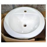 TOTO, Model LT521#01, Prominence Self Rimming Lavatory, Single Hole, New In Box, Qty 1