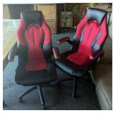 Essentials By OFM, Model ESS-3086-RED, Rolling Office Chair,Qty 2