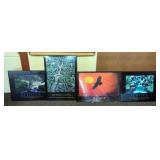 Framed Inspirational Poster, Qty 3, And 1 Unframed Poster, 24" x 30", And 36" x 24"