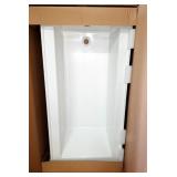 A2 Bath White Compoisite 60" x 30" x 15" Left Drain Bath Tubs, Model 6030CTMINL-AW, Qty 11, New In B